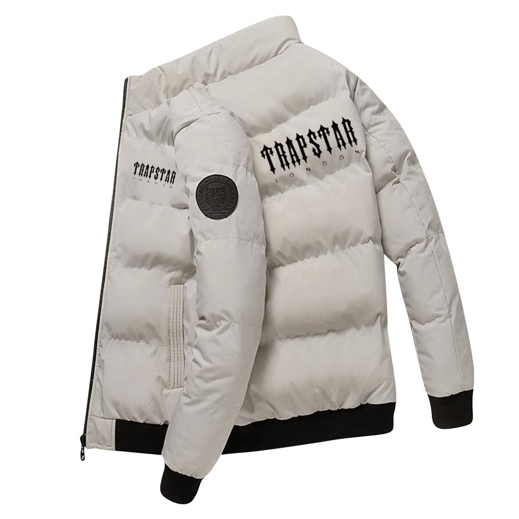 Herre- og dameidentisk bomullsjakke Vinter Fortykket Varm Bomull Langermet Jakke Trendy Kort Dunsbomullsoverfrakk