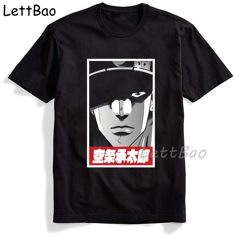 Jojos Bizarre Adventure Printed T Shirt Men Japanese Anime Male Tshirt Short Sleeve Funny
