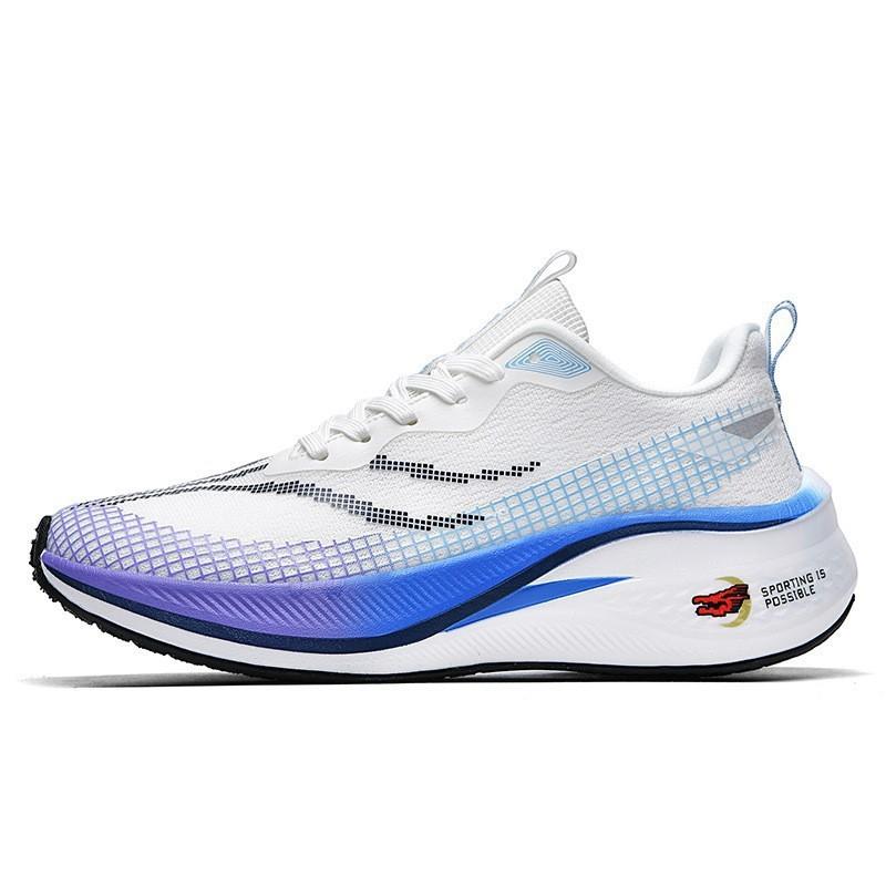 

Feidian 5C couple middle school student physical test sports running shoes, lightweight soft-soled carbon plate shock-absorbing and breathable red r 45