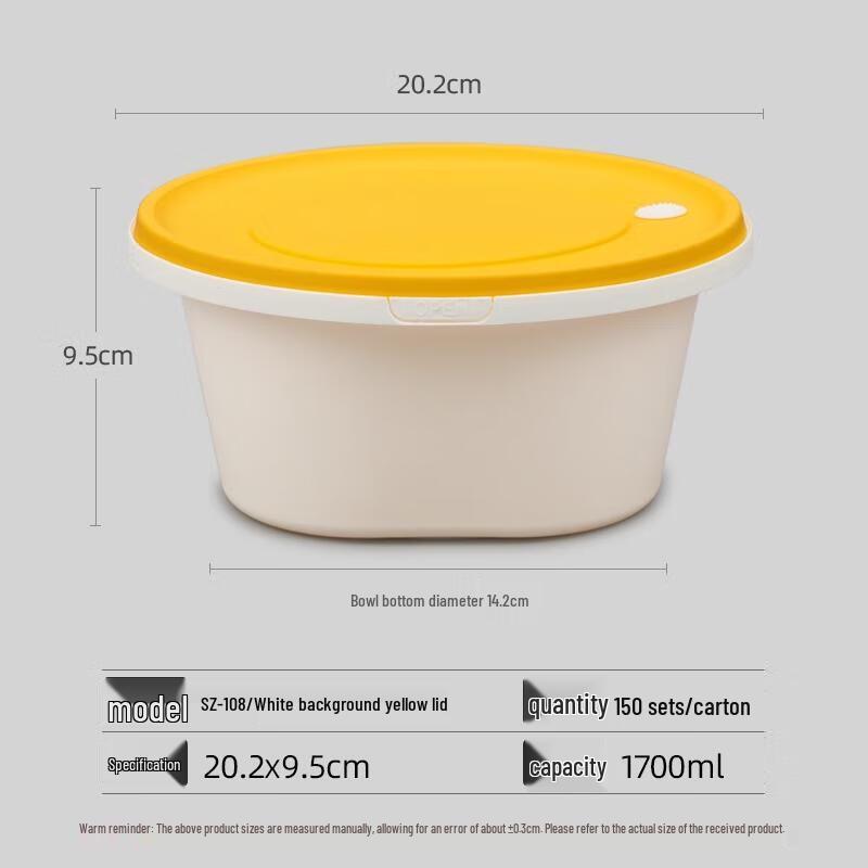 

HANDUNYOU Disposable Plastic Takeaway Boxes