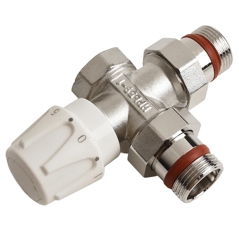 Valvola Termostatica a 3 Vie per Radiatori Ottone DN20 Valvola Termostatica per Radiatore con Tenuta Stagna e Flusso d'Acqua Fluido