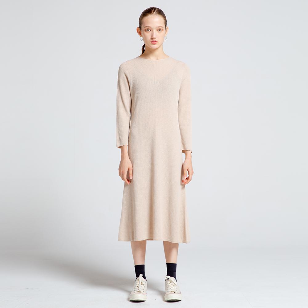 Via Bon De Via Whole Garment Layered Dress (Lilac Pink)