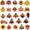 Thanksgiving Embroidery Cloth Sticker Happy Maple Leaf Autumn Theme Patch Sticker Bag Decoration Turkey Embroidery Chapter Boy Ironing