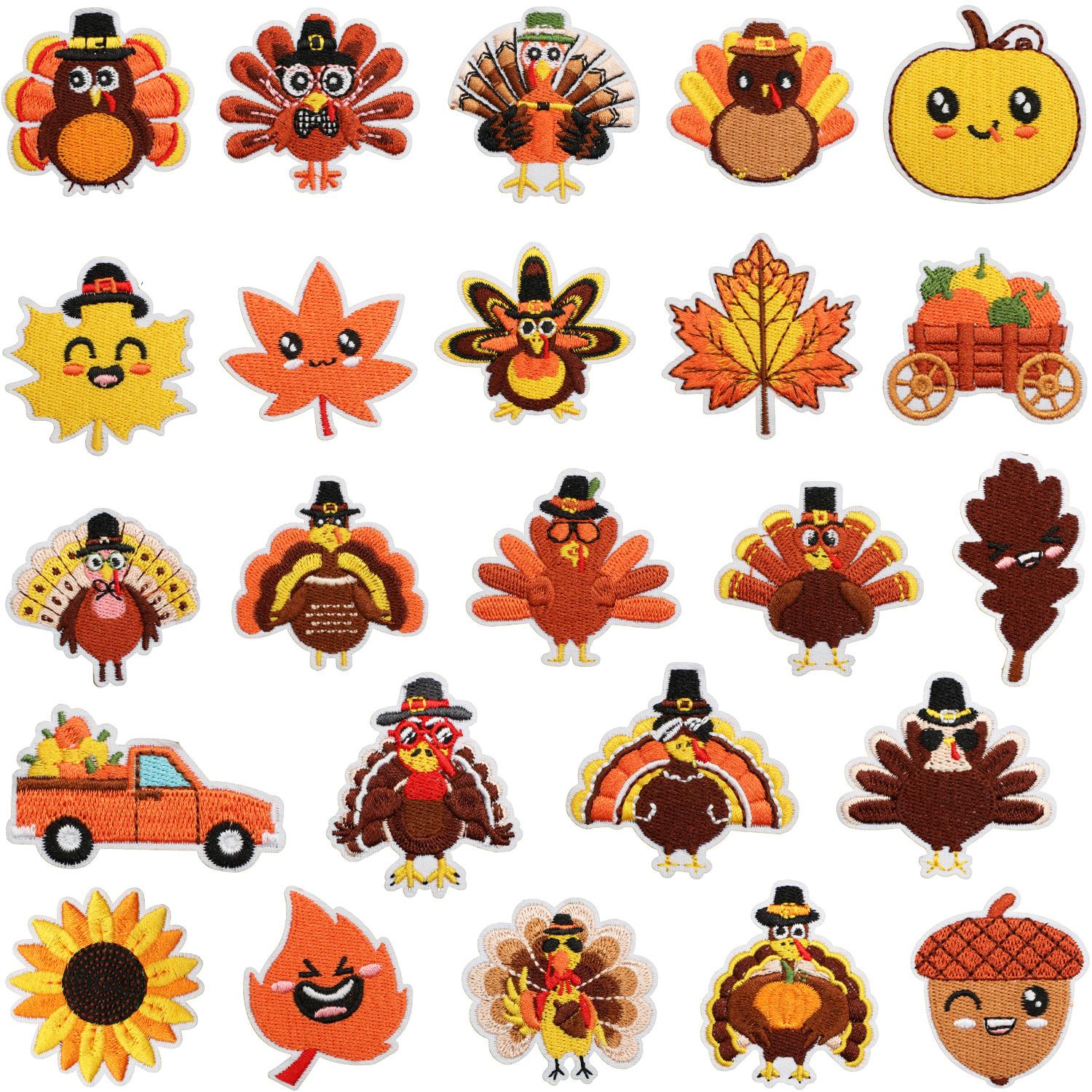 24 Thanksgiving Patches Bundle  DIY Gifts for Fall! Limited Stock!
