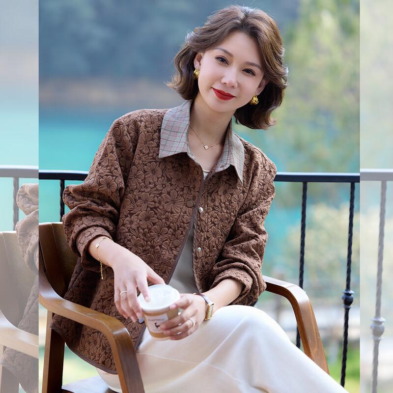 Qianlian Women's Elegant Short Cardigan Jacket