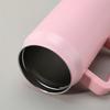Large Capacity Travel Cup with Handle & Straw, Leak-Proof, Portable, Fits Car Cup Holder, Ice Cooler Function