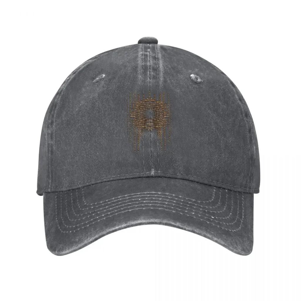 Elegant Vintage Art Deco Design On Black In Shimmering Gold Baseball Cap Rave Western Hat Dad Hat Hats for Unisex FeUnisex Unisexs