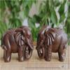 Natural Agarwood Elephant Wood Carving  Wood Crafts Antique Decoration Health