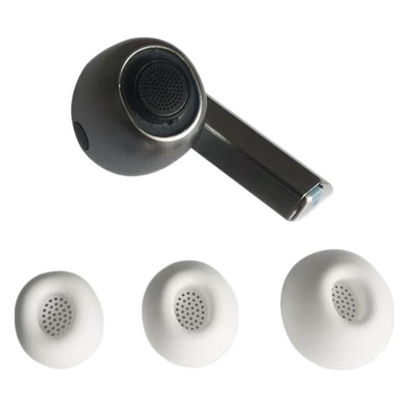 Compatible with Samsung Galaxy Buds3 Pro White/Black In-Ear Earbuds with Soft Ear Hook and Microphone.