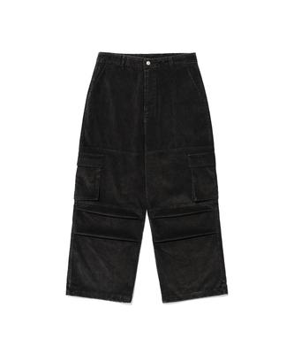 ISTKUNST Washed Corduroy Cargo Pants_Black(Ik2Efmpa11A)