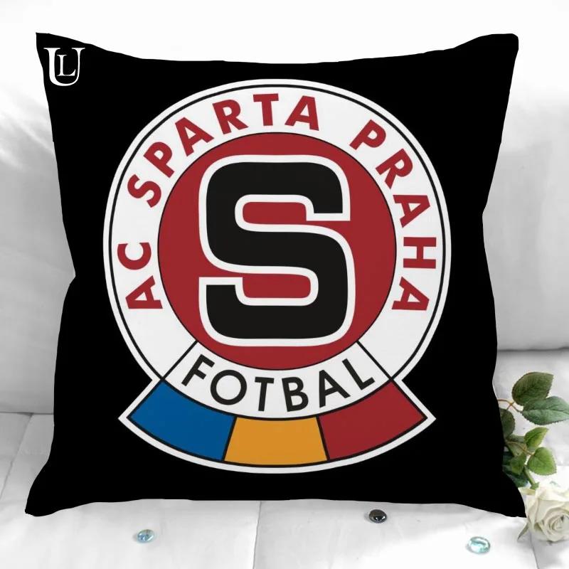 Housse d'oreiller Housse de coussin Ac Sparta Praha 40x40cm 45x45cm Taie d'oreiller Housse de coussin Canapé Lit Décoration de maison Salon Voiture Bureau