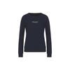 Letter Print Crew Neck Sports Sweatshirt Women Sweatshirt Navy-Blue 8NYM29Y-JE5Z1-1510