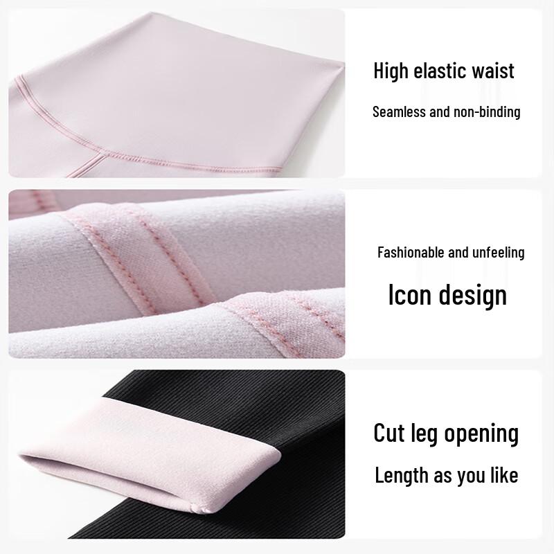 Maternity Fleece-Lined Ribbed Yoga Leggings