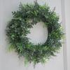 40CM Length Simulation Fern Leaf Green DIY Garland Head Ring