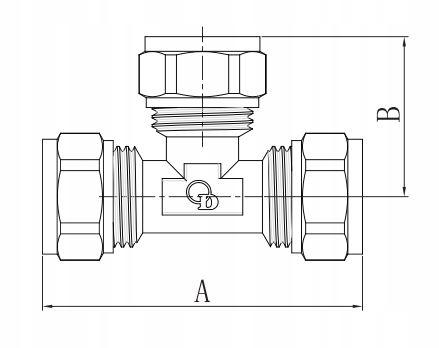 Trójnik Pex Skręcany 16X16X16 Mm Diamond