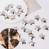 10/30/50/pcs Y2K Silver /Colorful Star Hair Clips Cute Star Barrettes Women Simple Metal Snap Clip Headdress Hair Accessories