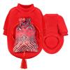 New Year's Dog Cat Pet Supplies Autumn and Winter Sea Waves Tassel Sweater Fleece Cat Two-legged Dog Clothes