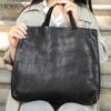 New leather women's bag vegetable tanned cowhide commuter large capacity tote bag shoulder bag women's retro handbag