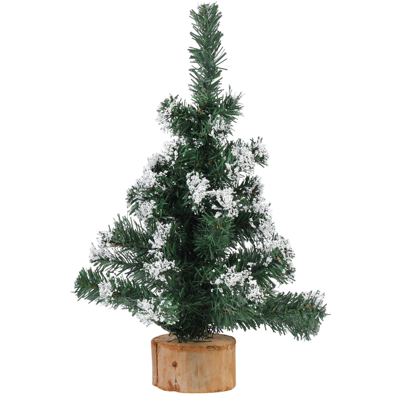 

Compact Desktop Christmas Tree Artificial Snowy Pine Xmas Tree Decor Exquisite Detail Stable Flat Bottom Holiday Table other