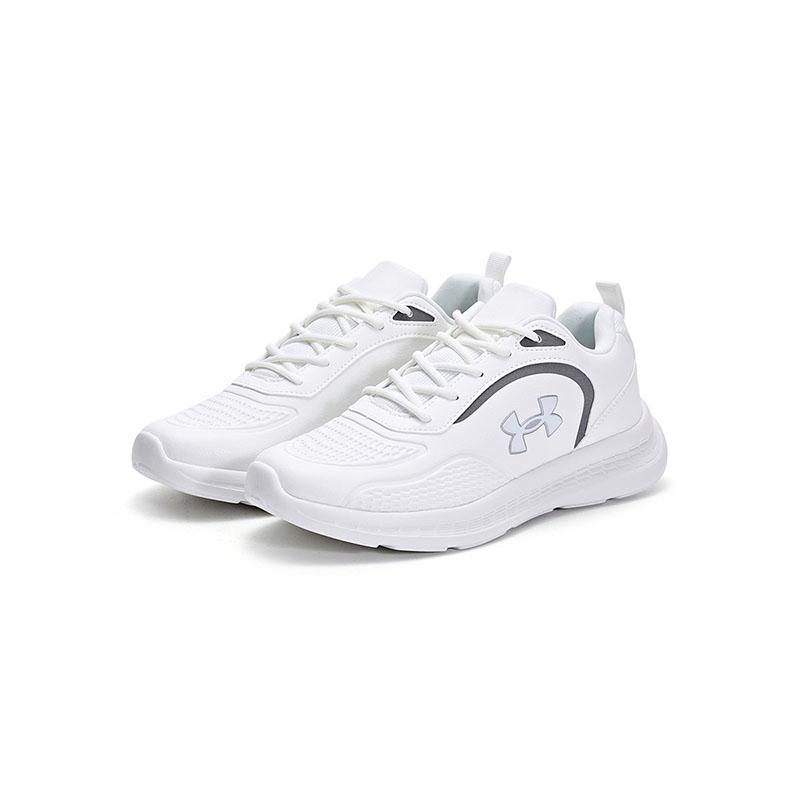 Under Armour Comfortable Versatile Simple Sports Low-Top Running Shoes Kids Sneaker White 2341115-100