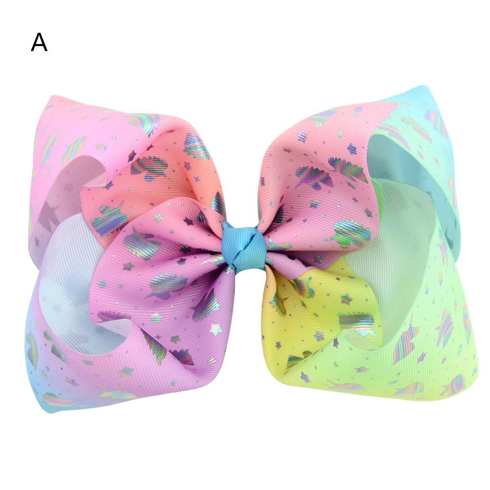 1 Pcs/6 Pcs Children Girl Hair Clips Cute Printing Bowknot Headband Hair Accessories