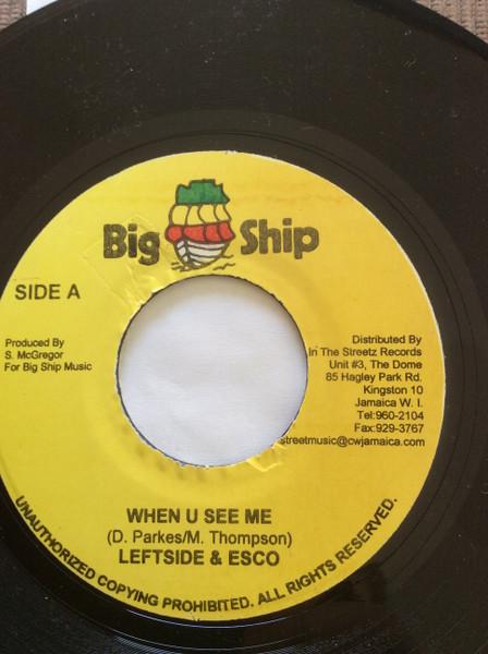 

7inch Record LEFTSIDE ESCO BUGLE When U See Me Thats Nothing NONE Big Ship Jamaica Reggae Ska Dub Used