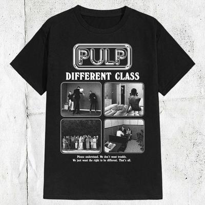 Pulp Band Britpop Different Class T-shirt Unisex S-4XL