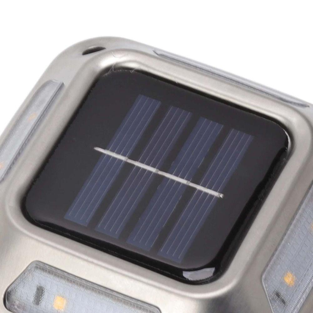 Waterproof Solar Garden Lamp Stainless Steel Road Stud Lights Durable Solar Ground Light Outdoor