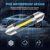 2 Stück C10W C5W LED Innenraumleuchte Soffitte 31mm 36mm 39mm 41mm COB LED Leseleuchte Deckenleuchte Kofferraumbeleuchtung Kennzeichenleuchte