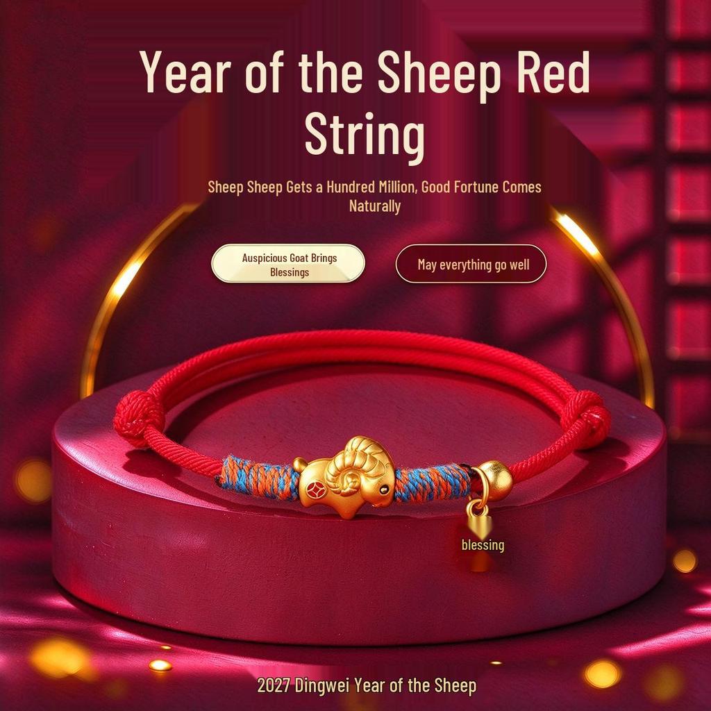 Red String Zodiac Horse Bracelet - Handwoven New Year Gift for Men & Women