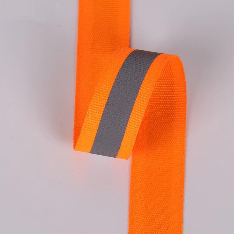 Luminous Reflective Strip Sanitation Clothing Apparel Warning Tape Color Polyester Reflective Webbing Handmade Diy Accessories Rope