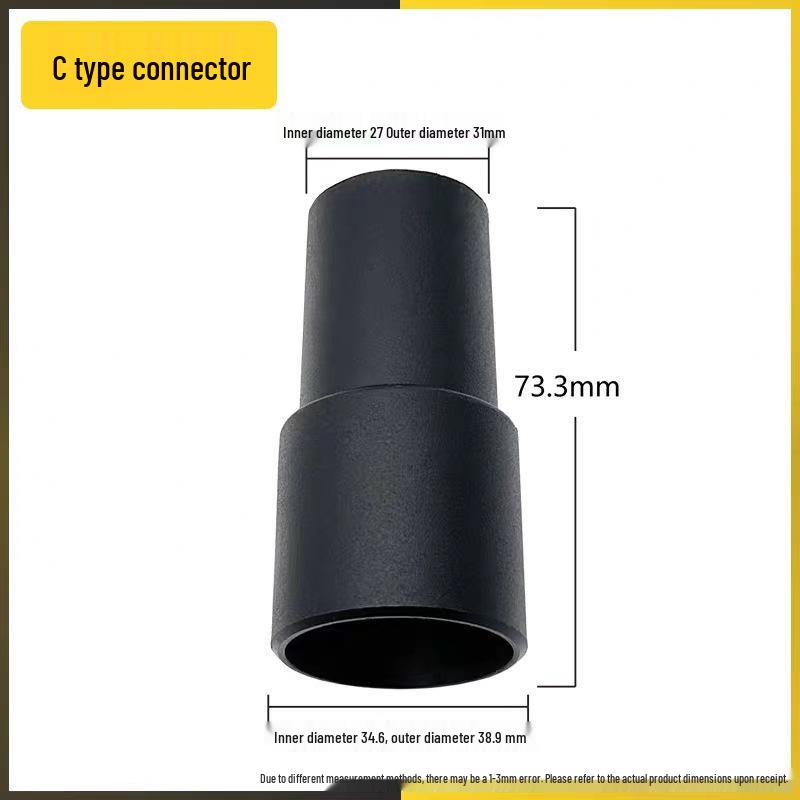Complete Vacuum Cleaner Adapter Set: Reducing Hose & Quick Connectors (32mm to 35mm, 32mm to 32mm)