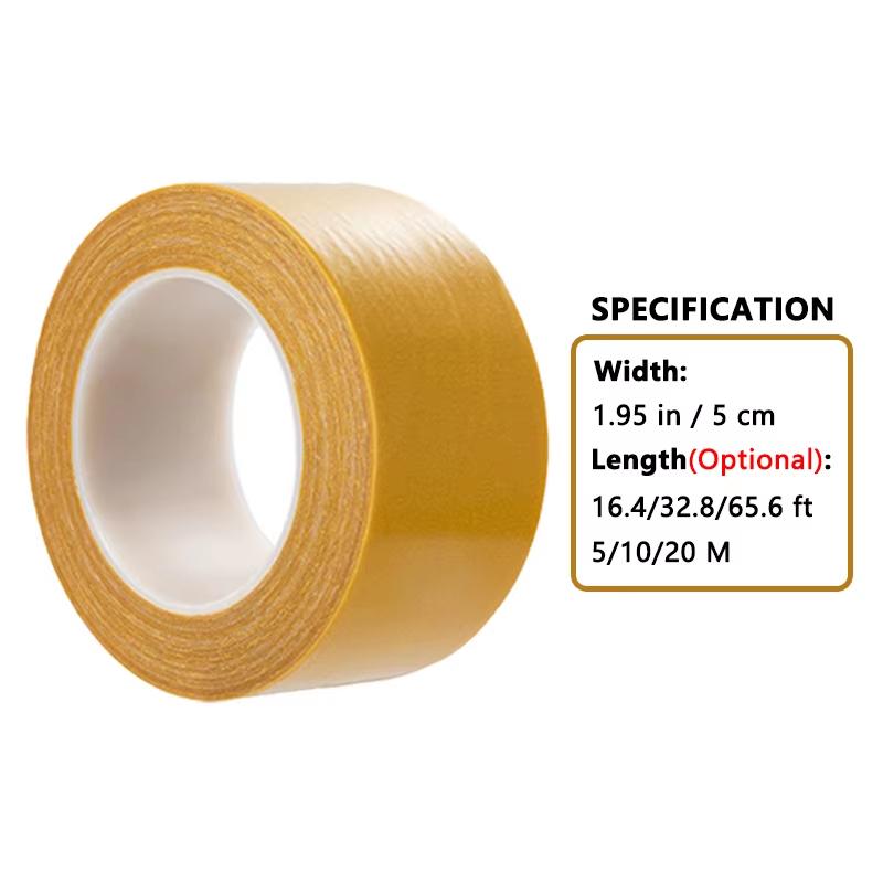 Super Thin Strong Fixation Double Sided Adhesive Tape Heavy Duty Translucent Mesh Waterproof Traceless Powerful Grid Carpet Tape