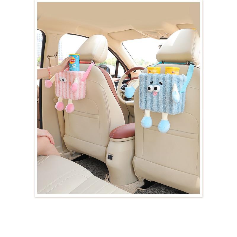 Cartoon Car Backseat Hanging Trash Bin Multifunctional Umbrella Storage Organizer