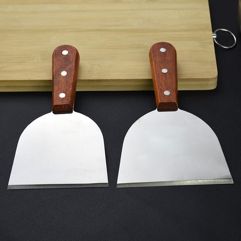 Thickened Teppanyaki Steak Spatula with Plastic Handle - Versatile Cooking and Baking Tool