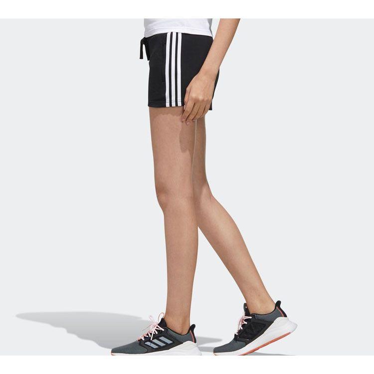 Adidas Neo Faves Elastic Solid Stripe Shorts Women Bottoms Black FP7342