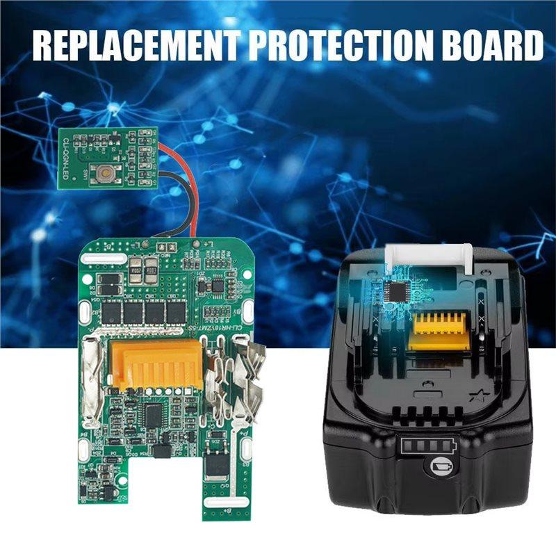 ABUO-For Battery Protection Board HT-BL1830 BL1830 BL1815 BL1860 BL1850 With Status LED Indicator Light