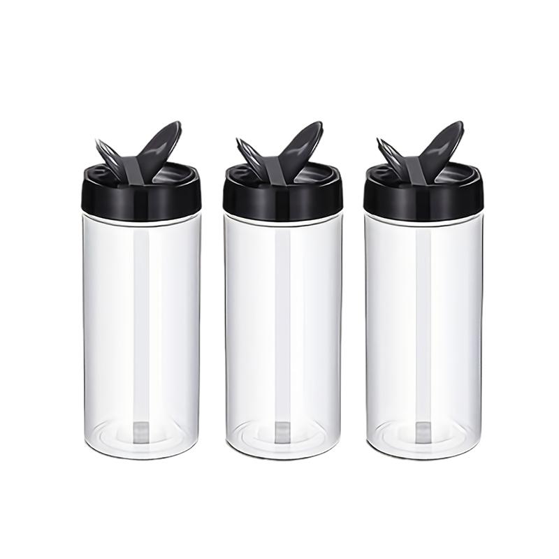 1Pieces 100/130/150/200/300Ml Spice Bottles Jars Clear Seasoning Bottles Bbq Clear Salt Pepper Shakers Kitchen Condiment Bottle