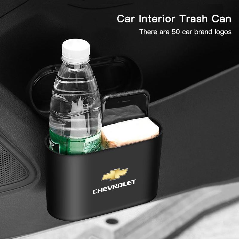 Car Door Trash Can Garbage Bin Storage Box Auto Accessories For Chevrolet Spark Captiva Cruze Malibu Equinox Trax Camaro Blazer