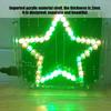 Colorful Five Pointed Star LED Flowing Light 51 Single Chip Microcomputer DIY Light Decoration