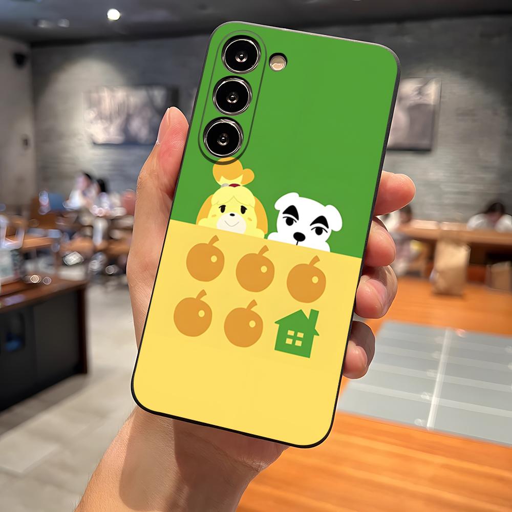 

Cartoon Animal Crossing Phone Case For S23 Samsung S25 S26 S24 Ultra S22 S20 Fe S21 Plus A16 A54 A34 A24 A53 A13 A14 Cover Samsung s23ultra