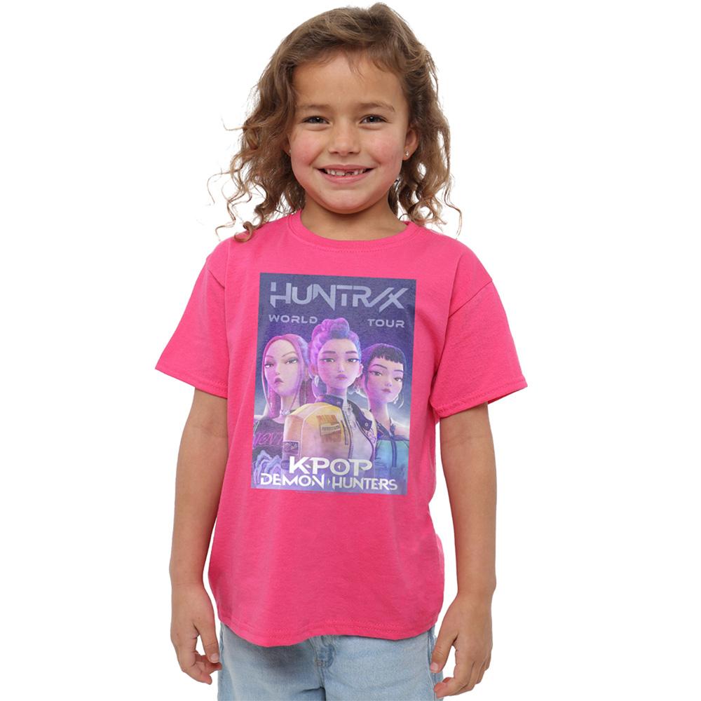 K-Pop Demon Hunters Childrens/Kids World Tour Huntr/X T-Shirt