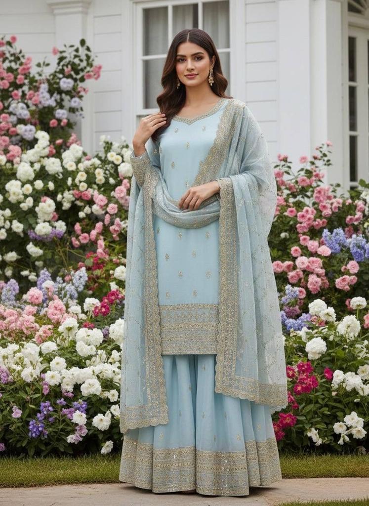 Pakistani Party Wear Designer Salwar Kameez Indian Bollywood Ethnic Palazzo Suit