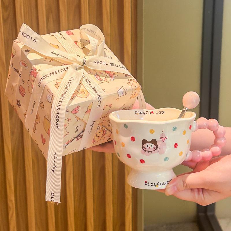 Birthday Gift, Girls Give Friends, Girlfriends, Ceramic Mugs, Boys Drinking Cups, Practical Souvenirs, Gift Box