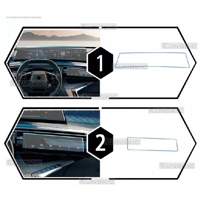 21 inch for Peugeot E-5008 E-3008 2024 2025 TPU Screen Protector Car LCD GPS Navigation Dashboard E-5008 2025 Accessories