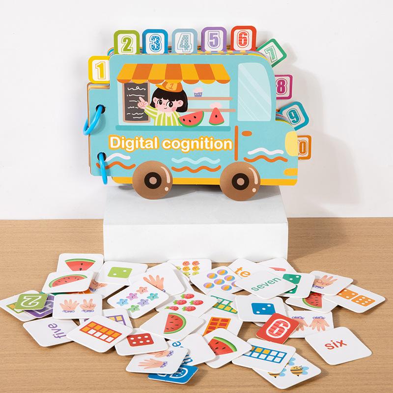 Early Education Number Color Classification Quiet Sticker Book Children's Logical Thinking Educational Toy