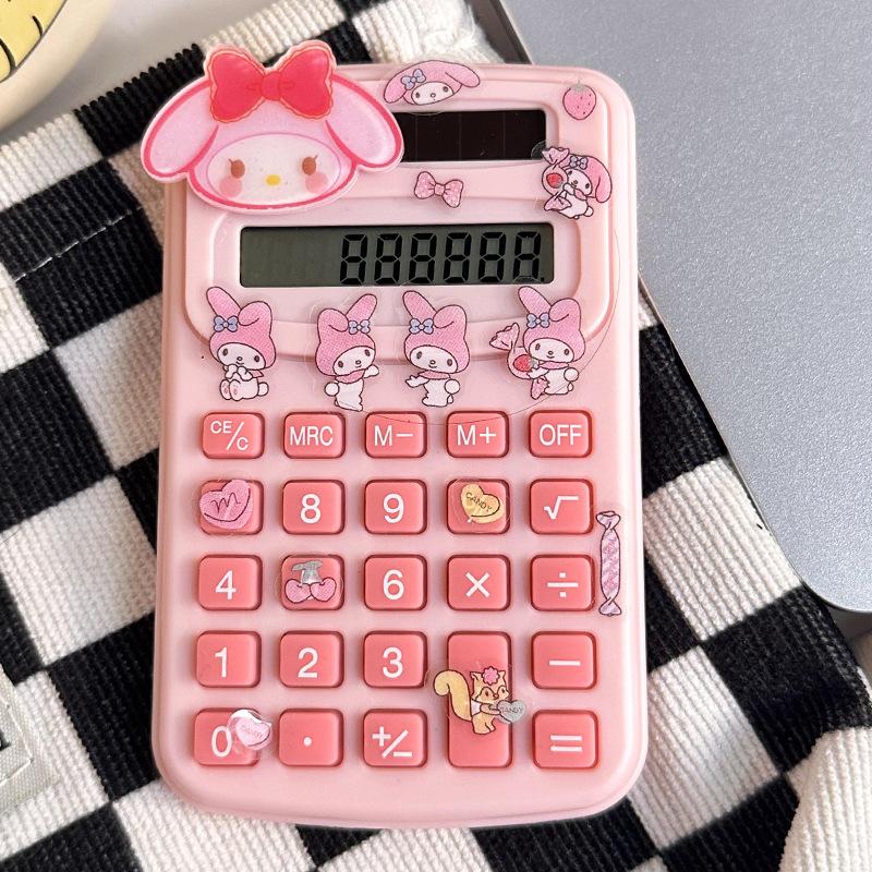 

Мини Электронный Калькулятор Sanrio Hello Kitty Cinnamoroll Каваии 8-разрядный Калькулятор Портативный Мультяшный Офисные Школьные Принадлежности Подарок