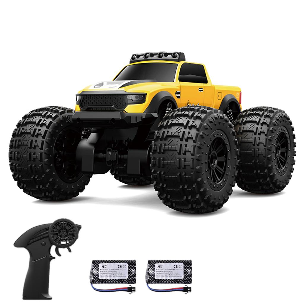 Amphibious Remote Control Car, 2.4GHz 4WD Off Road Vehicle with Headlights, 360 degrees  Rotating Waterproof Stunt Car