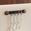 Wall-Mounted Vacuum Suction Cup Hooks 4/6 Hooks Kitchen Storage Hooks  Behind Door