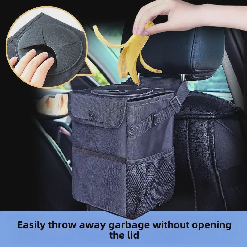Przenośny Składany Kosz na Śmieci do Montażu w Samochodzie z Wielofunkcyjnym Designem do Zawieszania